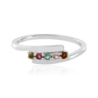 Fancy Tourmaline Silver Ring
