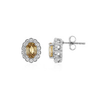 Canary Zircon Silver Earrings
