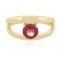 18K Nigerian Neon Tourmaline Gold Ring (AMAYANI)