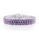 Zambian Amethyst Silver Bracelet
