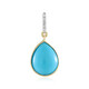 9K Sleeping Beauty Turquoise Gold Pendant