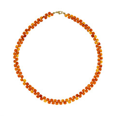Carnelian Silver Necklace (CUSTODANA)