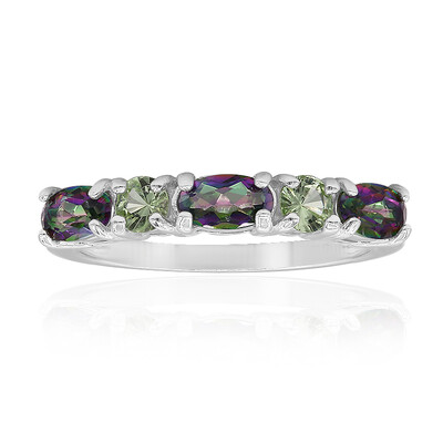 Mystic Quartz Silver Ring