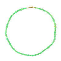 Green Ethopian Opal Silver Necklace