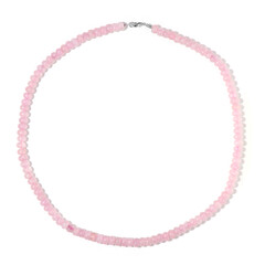 Rose Quartz Silver Necklace