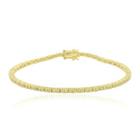 9K SI1 Canary Diamond Gold Bracelet