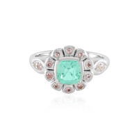 Russian Emerald Silver Ring