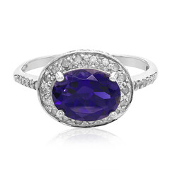 Ceylon Iolite Silver Ring