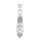 Padparadscha Sapphire Silver Pendant