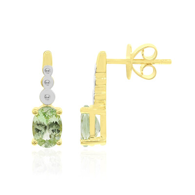 9K Kenya Tsavorite Gold Earrings (Tenner Diniz)