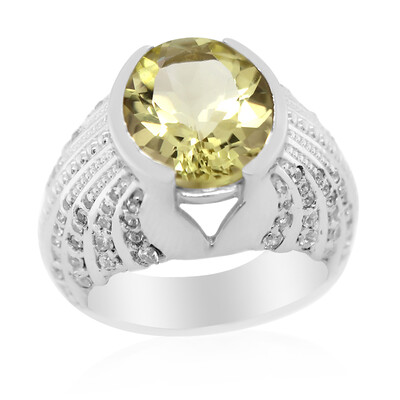 Ouro Verde Quartz Silver Ring