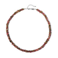 Fancy Tourmaline Silver Necklace