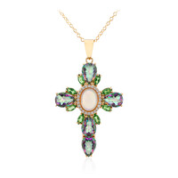 Welo Opal Silver Necklace