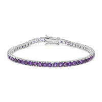 Amethyst Silver Bracelet