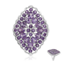 Amethyst Silver Ring