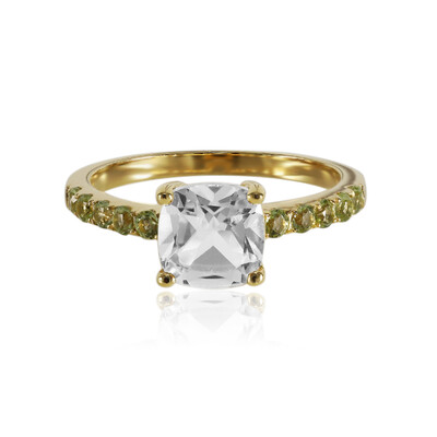 White Topaz Silver Ring