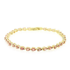 18K Unheated Padparadscha Sapphire Gold Bracelet (AMAYANI)