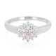 Padparadscha Sapphire Silver Ring