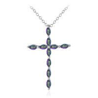 Mystic Quartz Silver Necklace