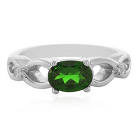 Russian Diopside Silver Ring