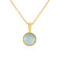 Aquamarine Silver Necklace