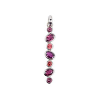 Rhodolite Silver Pendant