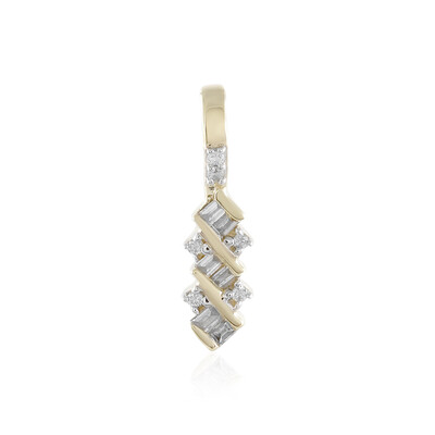 9K SI1 (H) Diamond Gold Pendant