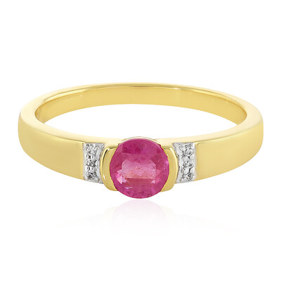Madagascar Pink Sapphire Silver Ring