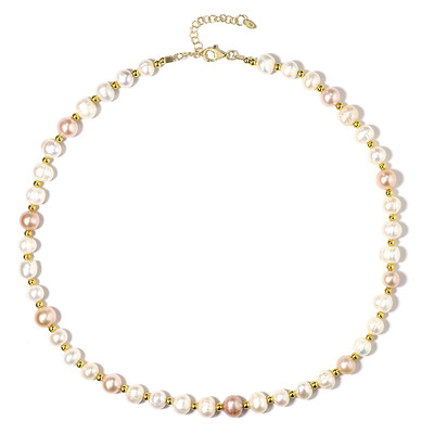 White Freshwater Pearl Silver Necklace