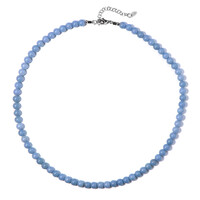 Angelite Silver Necklace
