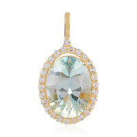 Mountain Lake Quartz Silver Pendant