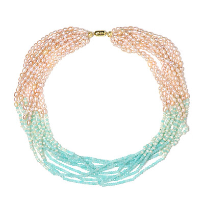 Amazonite Silver Necklace (Riya)