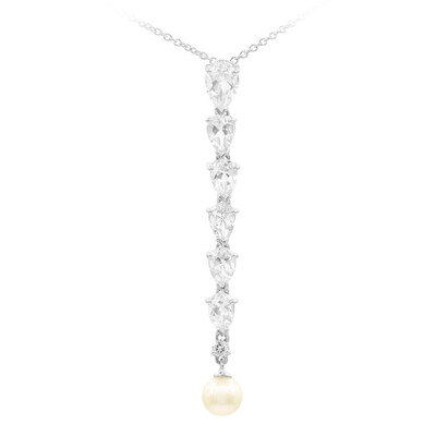 White Topaz Silver Necklace