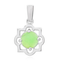 Imperial Chrysoprase Silver Pendant