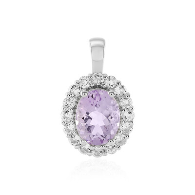 Rose de France Amethyst Silver Pendant