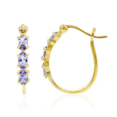 Tanzanite Silver Earrings