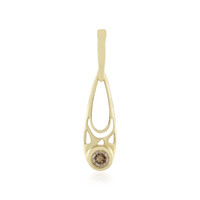 9K I2 Champagne Diamond Gold Pendant (Ornaments by de Melo)