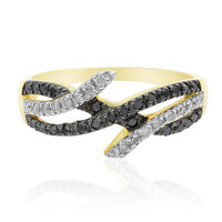 9K Black Diamond Gold Ring