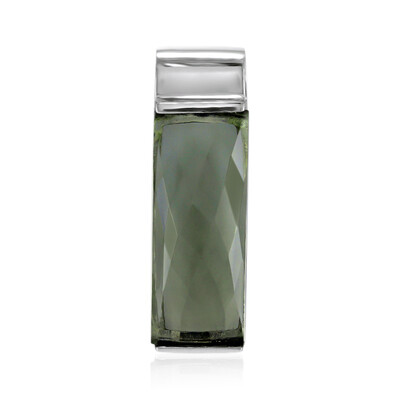 Green Amethyst Silver Pendant (MONOSONO COLLECTION)