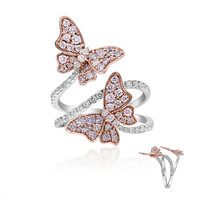 14K I1 Pink Diamond Gold Ring (CIRARI)