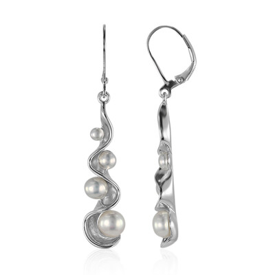 Freshwater pearl Silver Earrings (MONOSONO COLLECTION)
