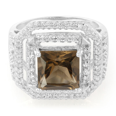 Smoky Quartz Silver Ring
