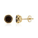 Smoky Quartz Silver Earrings