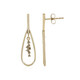 9K I2 Brown Diamond Gold Earrings