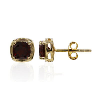 Garnet Silver Earrings