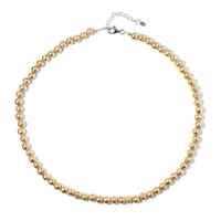 Golden Lava Silver Necklace