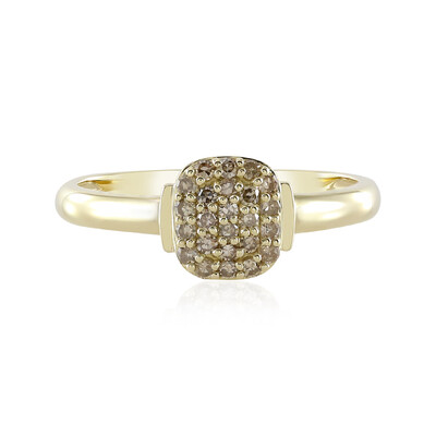 9K I2 Champagne Diamond Gold Ring (de Melo)