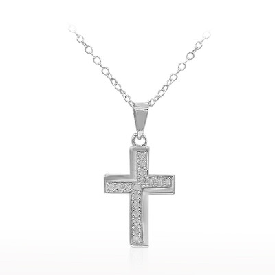 I3 (I) Diamond Silver Necklace