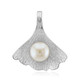 White Freshwater Pearl Silver Pendant (Michelle Albala)