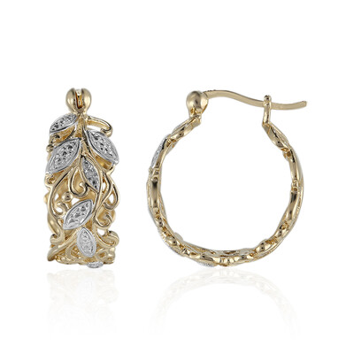 I3 (I) Diamond Silver Earrings
